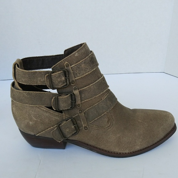 Matisse Shoes - Anthropology Matisse Distressed Leather Booties